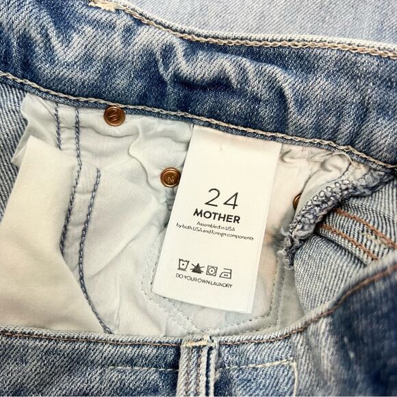 MOTHER Superior The Tripper Ankle Jeans Misbeliever Distressed Size 24 - Picture 15 of 16